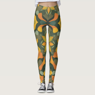 Levendige geometrische Leggings - kleurrijke organ