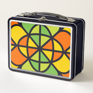 Levendige Geometrische Zonneuitbarsting Abstracte 