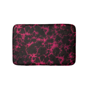 Levendige gevlekte Gothic Roze en Zwart Badmat