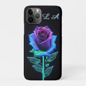 Levendige gloeiende bloem met neonaccenten Case-Mate iPhone case (Achterkant)