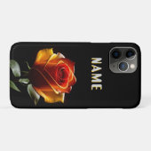Levendige gloeiende bloem met neonaccenten Case-Mate iPhone case (Achterkant (horizontaal))