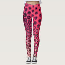 Levendige gradiënt Starburst Pattern Leggings