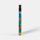 Levendige Gradiënt Typografische Create Helden  iPhone Hoesje (Rechterkant)