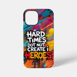 Levendige Gradiënt Typografische Create Helden iPhone 12 Mini Hoesje