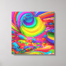 Levendige Graffiti Burst - Kleurrijke Pop Art Canv