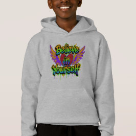 Levendige Graffiti Geloof in jezelf hoodie