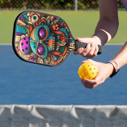 Levendige Grappige Pickleball Paddle (Insitu)