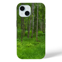 Levendige Green Woodland iPhone Case