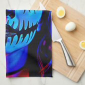 Levendige Halloween make-up kunst Theedoek (Quarter Fold)