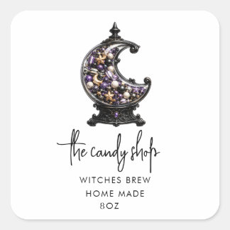 Levendige Halloween-productstickers Vierkante Sticker
