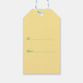 Levendige Happy Easter bericht Cadeaulabel (Achterkant)