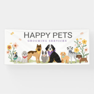 Levendige Happy Pet-reeks, aantrekkelijke White Spandoek