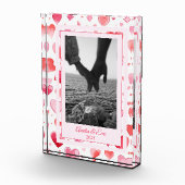 Levendige harten | Aangepaste namen | VALENTIJNSDA Fotoblokken (Rechts)