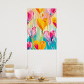 Levendige Heart Art Print (Keuken)