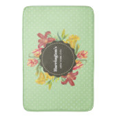 Levendige, heldere lentevloeren met pokkendots badmat (Voorkant Verticaal)