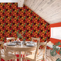 Levendige herfst laat een veelkleurig patroon acht