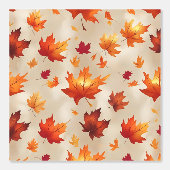 Levendige Herfst Maple Leaves Peel en Stick Wall A Behang (Voorkant)