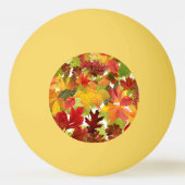 Levendige herfstbladeren collage pingpongballen (Achterkant)
