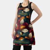 Levendige herfstbladeren Schort met aangepaste naa (Insitu)