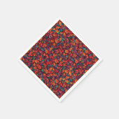 Levendige herfstbladeren servet (Hoek)