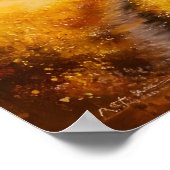 Levendige herfstbosschildering - Herfst Landschap Poster (Hoek)