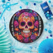 🌹Levendige herinnering: A Día de Muertos Tribute Papieren Bordje (Feest)