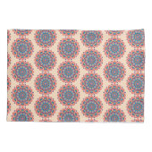 Levendige Hexcolor Mandala Kussensloop (Achterkant)