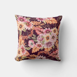 Levendige hibiscus bloeit kussen