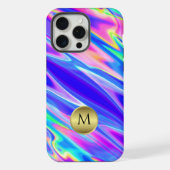 Levendige holografische monogram iPhone hoesje (Achterkant)