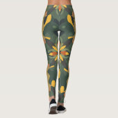 Levendige Home Decor Leggings - Kleurrijke Patroon (Achterkant)