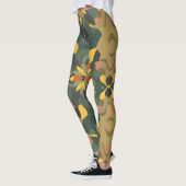 Levendige Home Decor Leggings - Kleurrijke Patroon (Links)