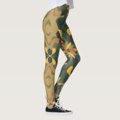 Levendige Home Decor Leggings - Kleurrijke Patroon (Rechts)