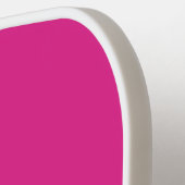 Levendige Hot Pink | Jouw naam in Script met hart Pickleball Paddle (Links Detail)