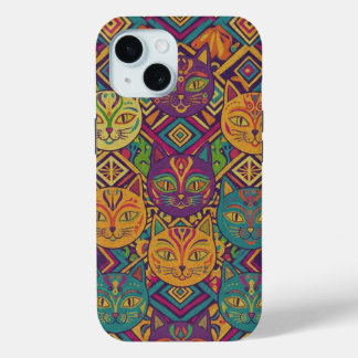 Levendige Huichol Dieren Spirit Telefoonhoesje