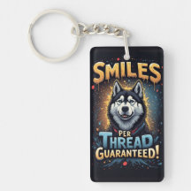Levendige Husky Met Krachtige Typografie