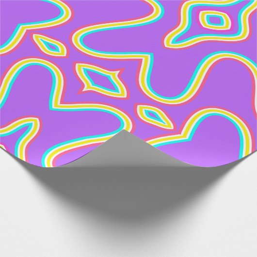 Levendige illusie cadeaupapier (Hoek)