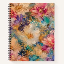 Levendige Impressionistische abstracte bloemenschi