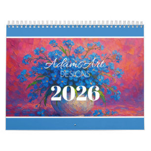 Levendige Impressionistische Bloemen Kalender