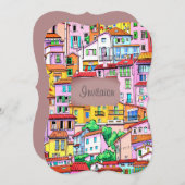 Levendige Italiaanse gevel Kaart (Voorkant / Achterkant)