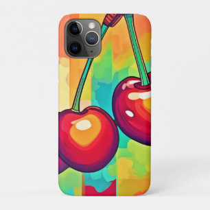 Levendige Kersen Kunst iPhone 11 Pro Hoesje