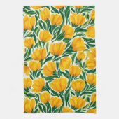 Levendige Keukenhanddoeken met Narcissen (Verticaal)