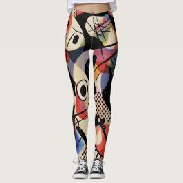 Levendige Kinetische Abstracte Kunst Leggings