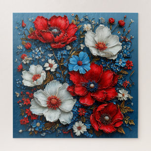 🌺 Levendige Klaproos Bloem Kunst Voor Puzzel Lief