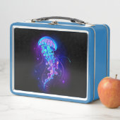 Levendige kleur gloeiende kwal (In situ)