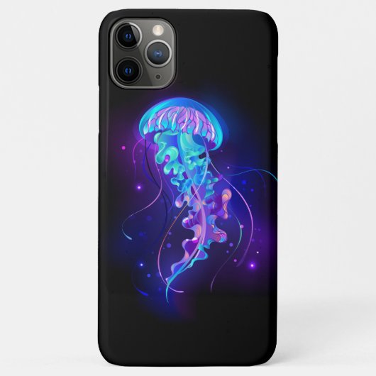 Levendige kleur gloeiende kwal Case-Mate iPhone case (Achterkant)