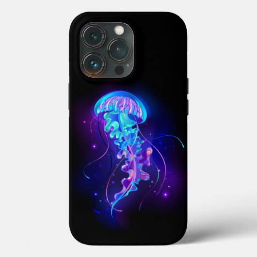 Levendige kleur gloeiende kwal Case-Mate iPhone case (Achterkant)
