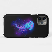 Levendige kleur gloeiende kwal Case-Mate iPhone case (Achterkant (horizontaal))