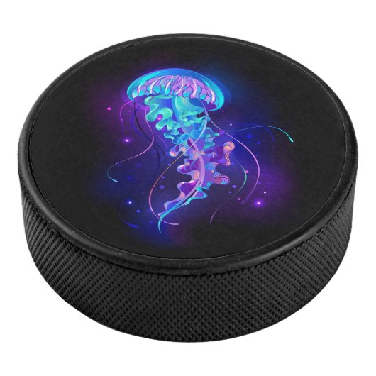 Levendige kleur gloeiende kwal hockey puck (3/4)