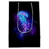 Levendige kleur gloeiende kwal medium cadeauzakje (Achterkant)