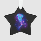 Levendige kleur gloeiende kwal ornament (achterkant)